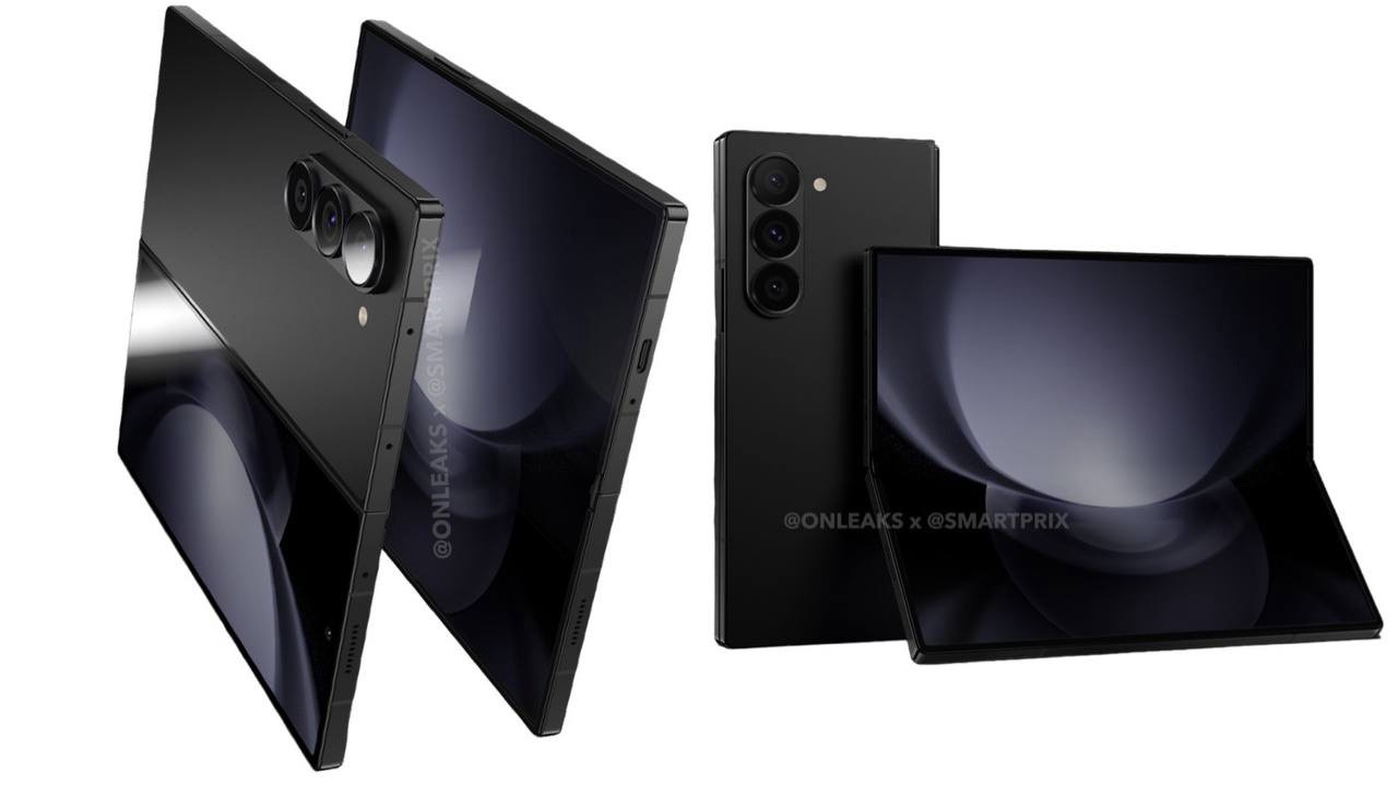 Galaxy Z fold 6 renders from onleaks