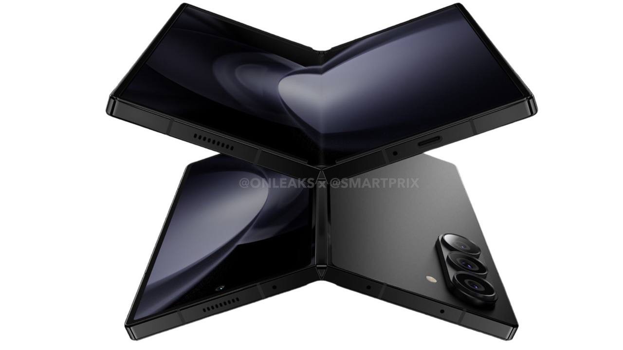 Galaxy Z fold 6 renders from onleaks