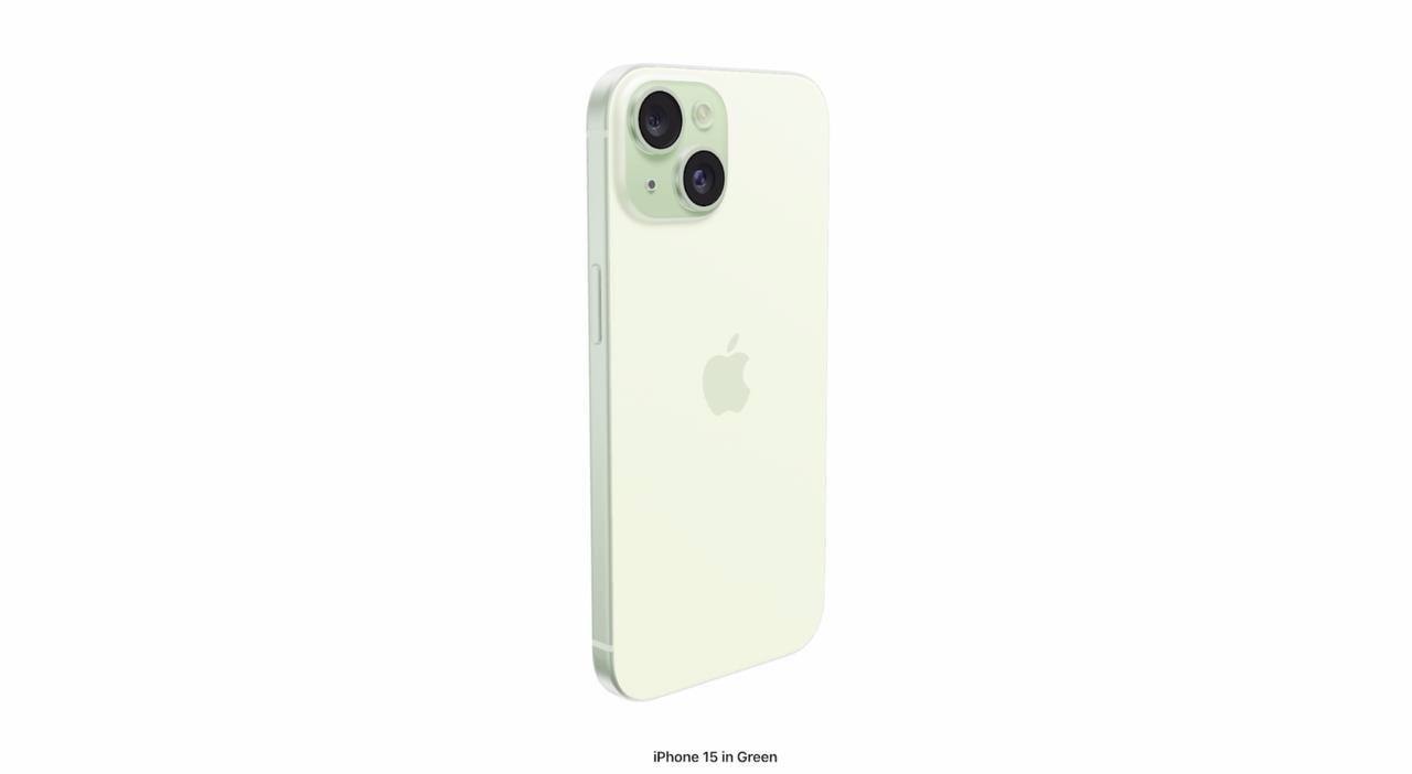 Diagonal camera bump of the iPhone 15